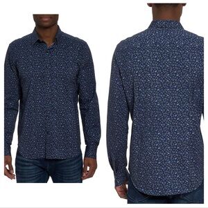 Robert Graham NWT Schneider Casual Button Down Shirt Size M Tailored Fit Blue